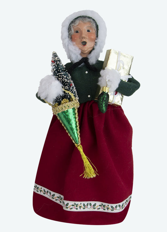 Byers Choice Caroler: Mrs. Claus with Ornaments