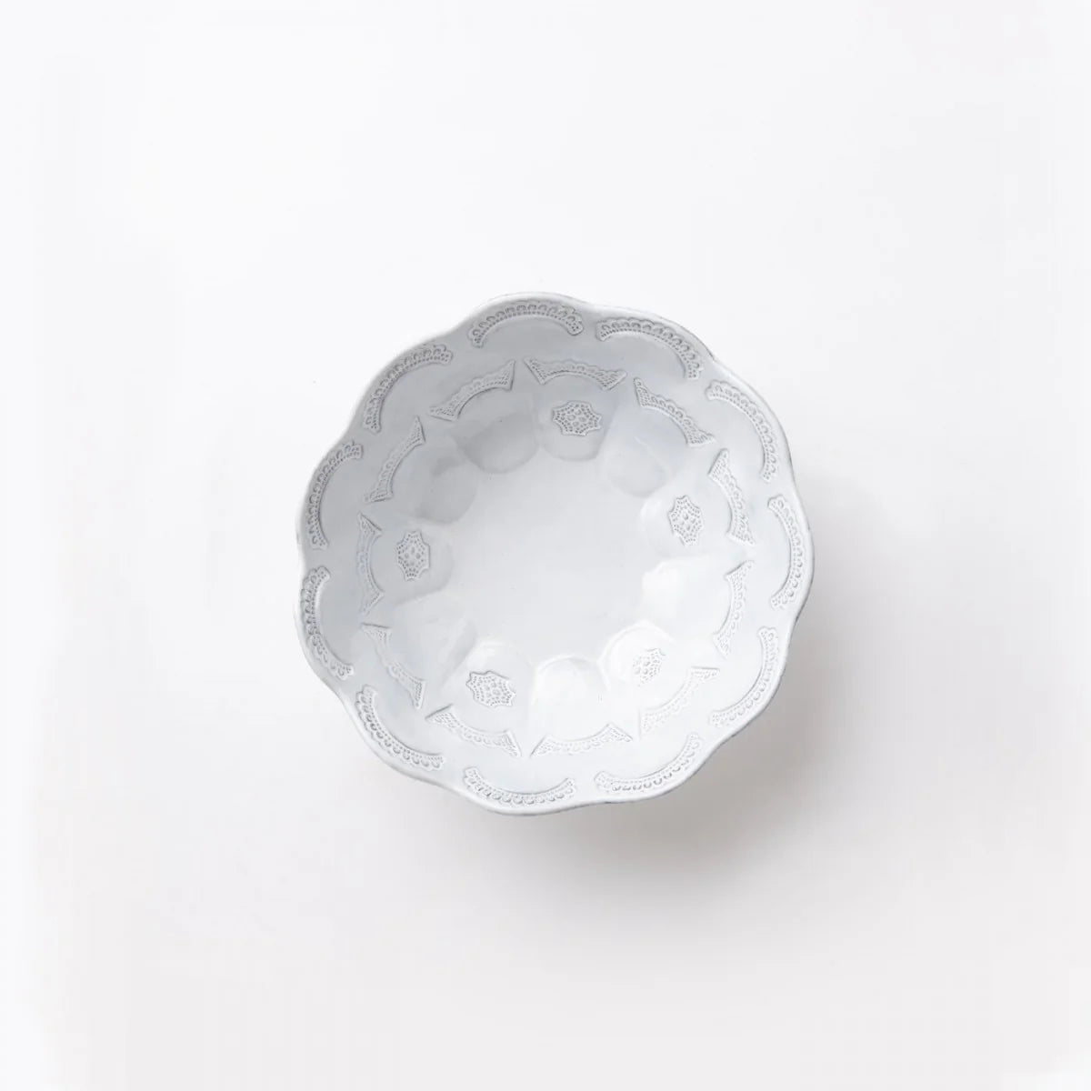 Vietri Incanto Lace Medium Serving Bowl - White