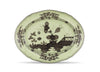 Ginori 1735 Oriente Italiano Oval Platter 13.5" - Bario (Light Green)