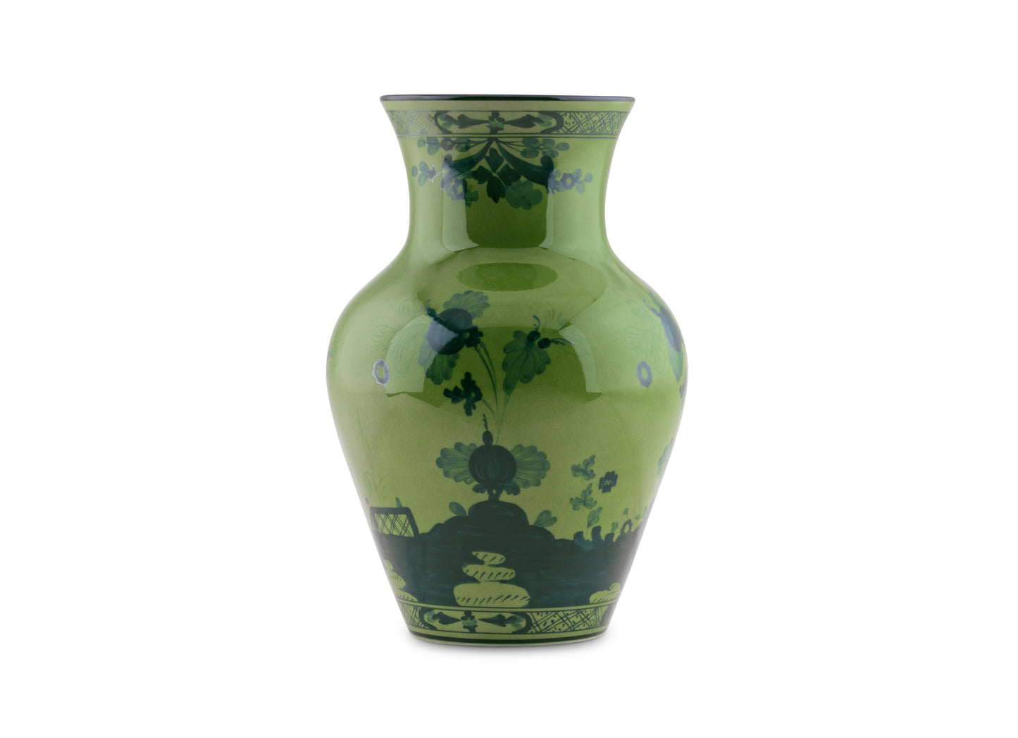 Ginori 1735 Oriente Italiano Ming Vase - Malachite (Green)