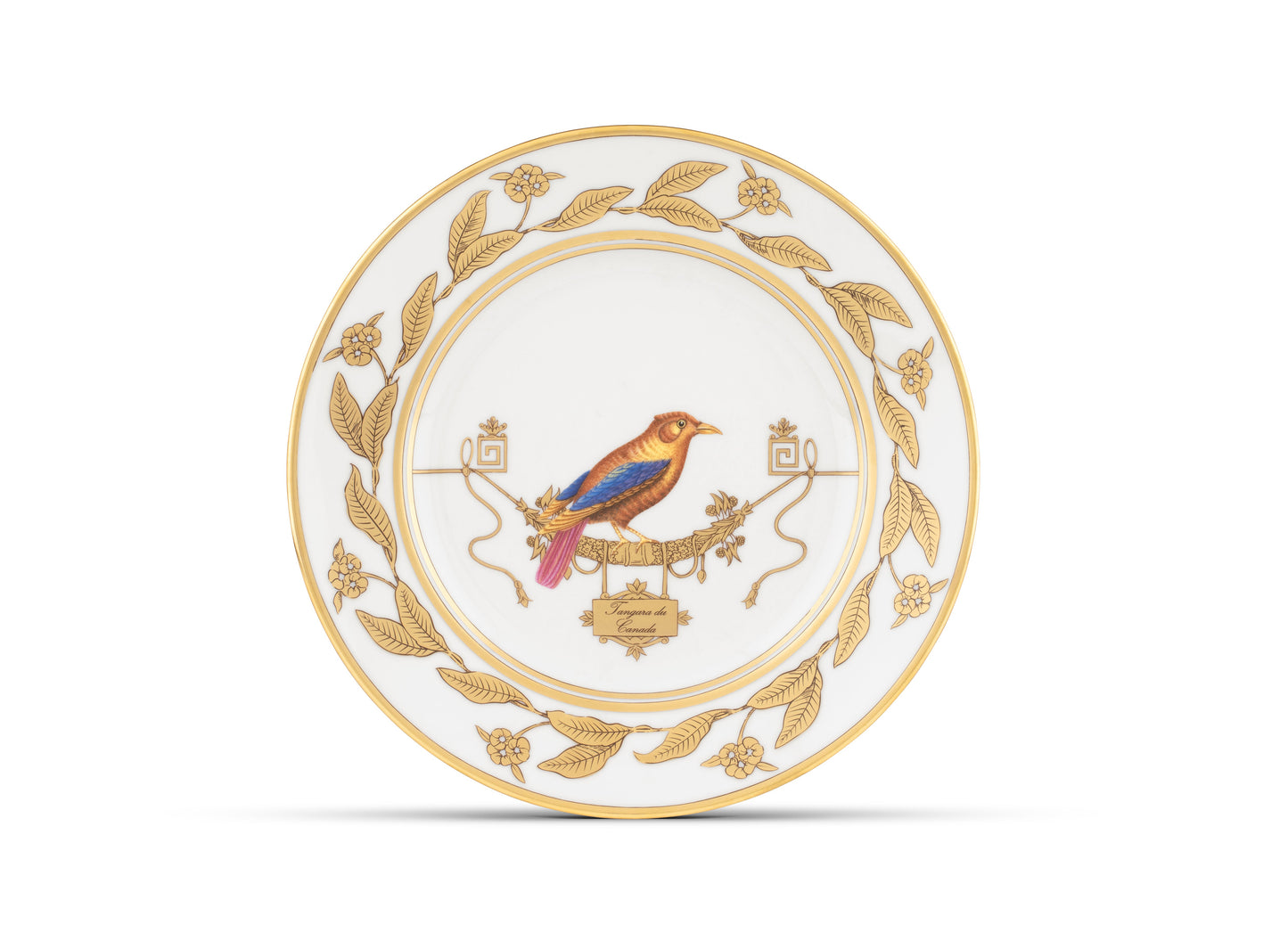 Ginori 1735 Voliere Tangara du Canada Dessert Plate