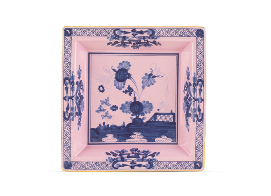 Ginori 1735 Oriente Italiano Change Tray - Large Square - Azalea