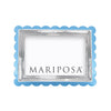 Mariposa Frame - Light Blue Acrylic Scallop 4x6