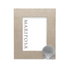 Mariposa Frame - Natural Linen with Scallop - Vertical 5x7