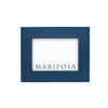 Mariposa Frame - Indigo Blue Faux Grasscloth 4x6