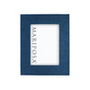 Mariposa Frame - Indigo Blue Faux Grasscloth 5x7