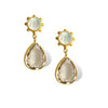Dina Mackney Designs Earrings - Pearl Citrine Pinwheel Earrings