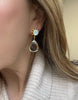Dina Mackney Designs Earrings - Pearl Citrine Pinwheel Earrings