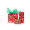 Caspari Gift Bag: Wild Christmas Red - Large