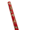 Caspari Gift Wrap Roll: Wild Christmas Embossed Foil - Red