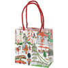 Caspari Gift Bag: Cosmopolitan Christmas - Small Square