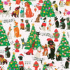 Caspari Gift Wrap Roll: Caroling Pets