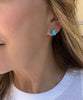 Dina Mackney Designs Earrings - Blue Mini Stud Earrings
