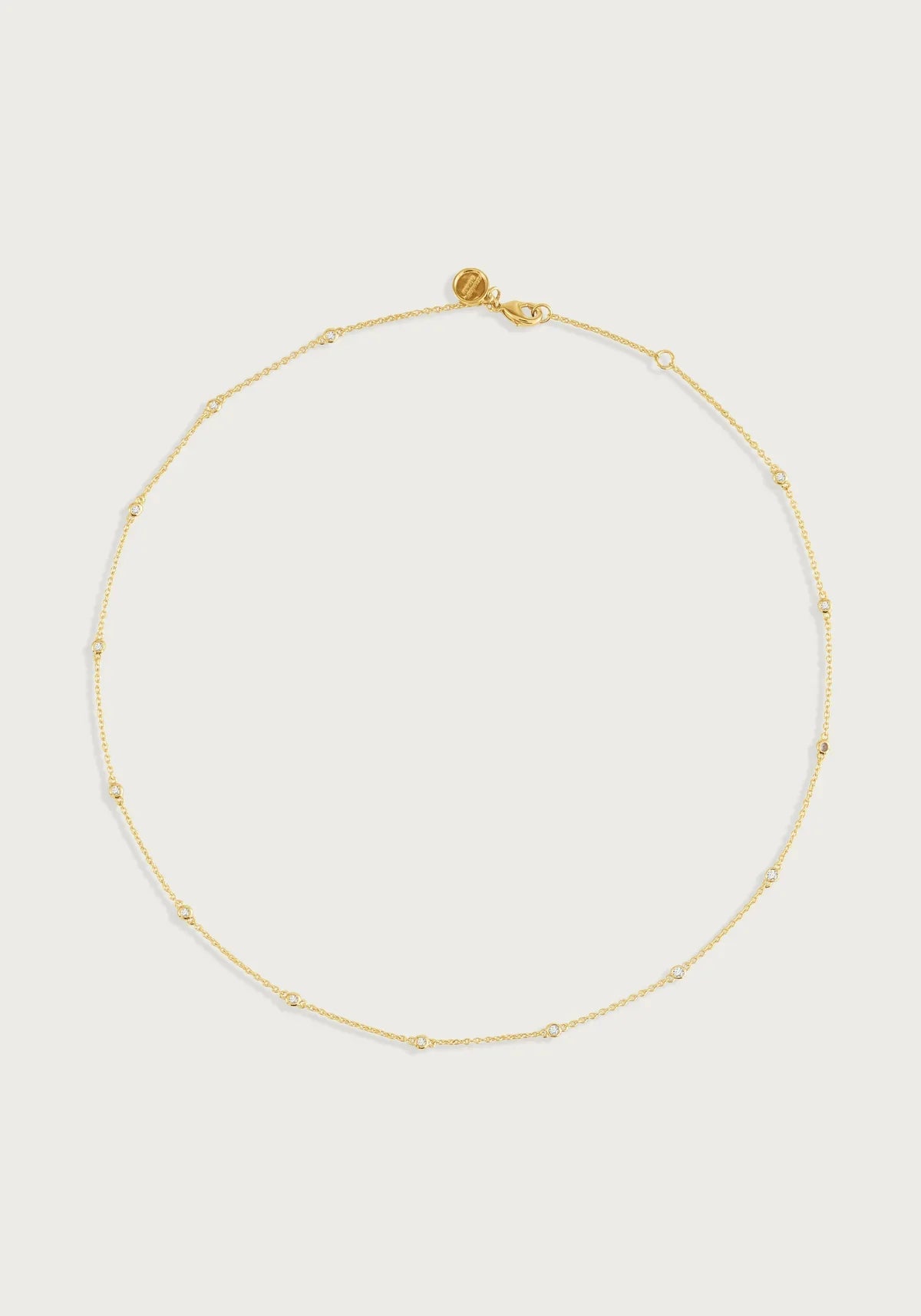 Anabel Aram Gold Chain with Crystals