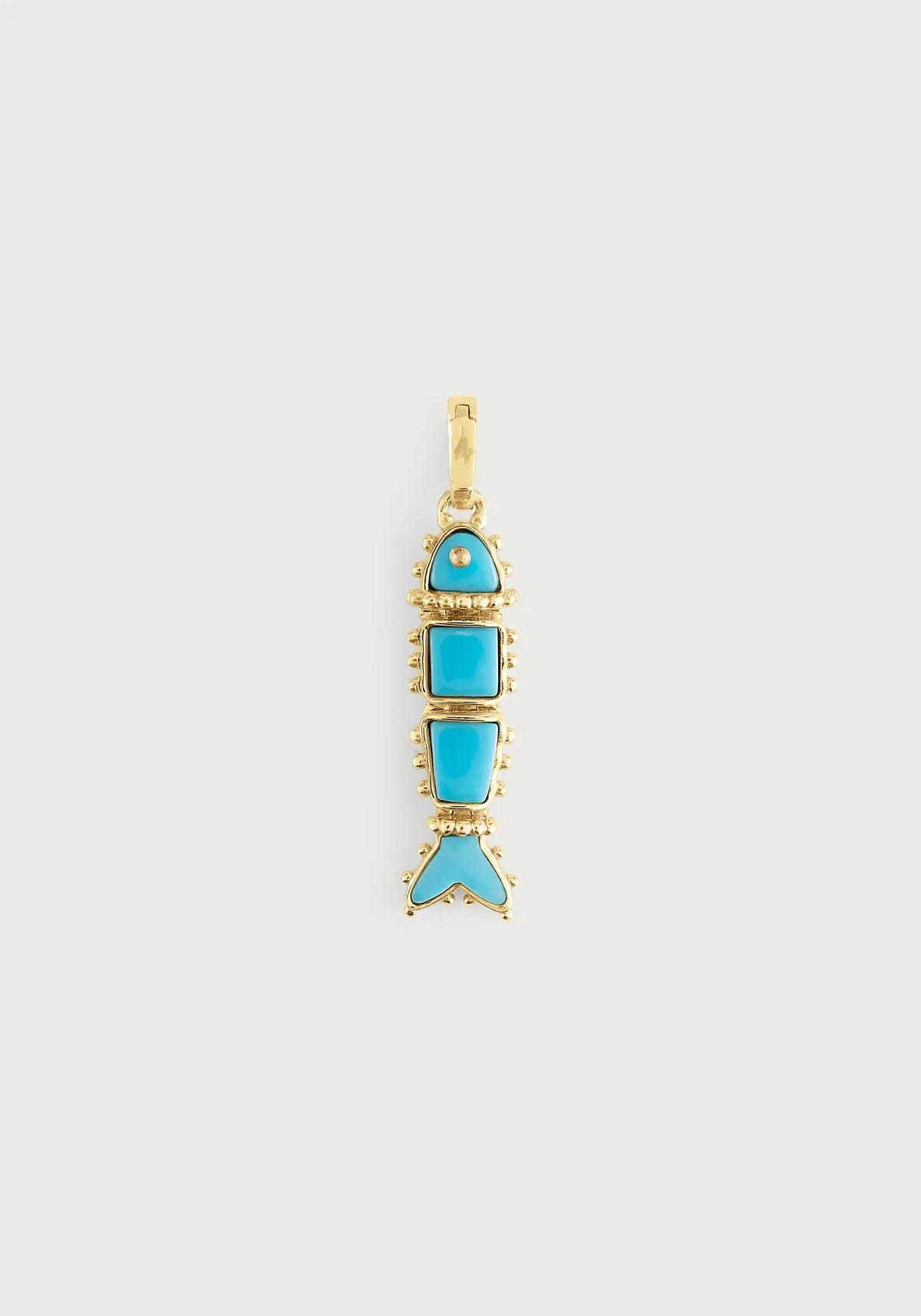 Milos Stone Fish Charm Turquoise Anabel Aram