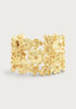 Anabel Aram Wildflowers Gold Wide Cuff