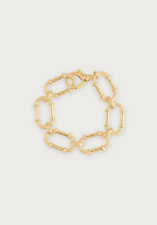Anabel Aram Cheval Braided Chain Bracelet Gold
