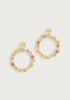 Anabel Aram Wildflowers Gathered Hoop Earrings