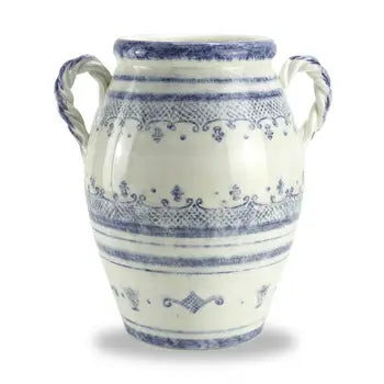 Arte Italica Urn Burano 2-Handled Blue Urn