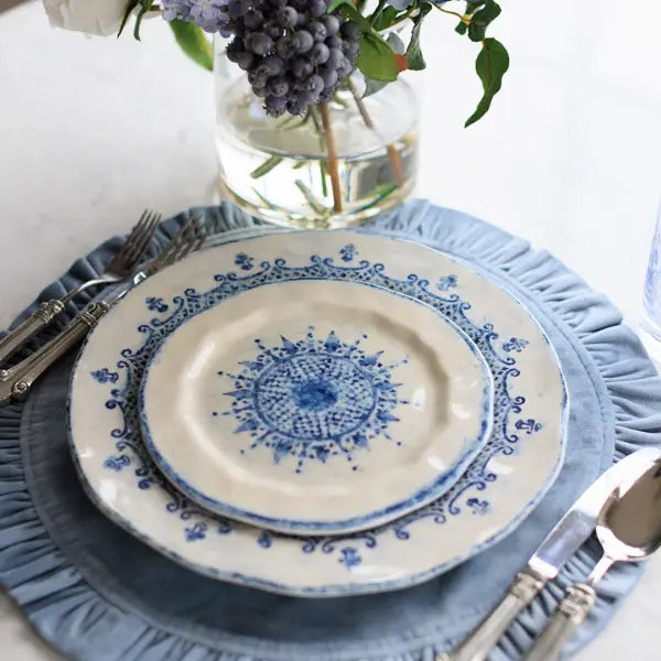 Arte Italica Burano Salad/Dessert Plate Blue