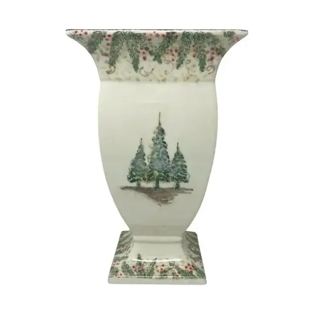 Arte italica Natale Footed Vase