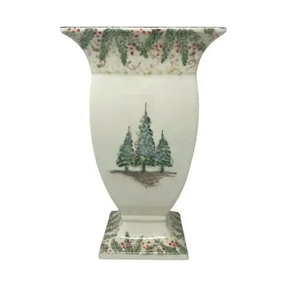 Arte italica Natale Footed Vase