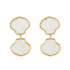 ASHA Sankaty Scallop Double Drop Earring