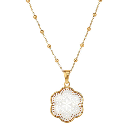 ASHA NCK Tamarin Flower Charm & Necklace