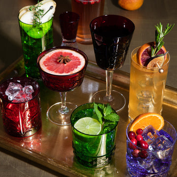 Vietri Barocco Double Old Fashioned - Ruby