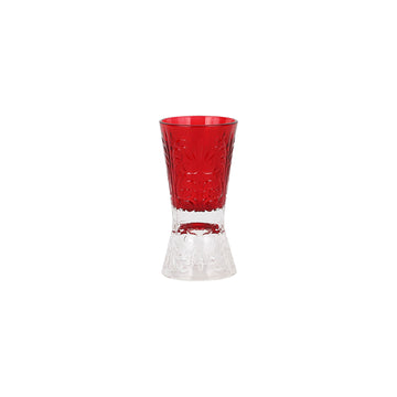 Vietri Barocco Liquor Glass - Ruby
