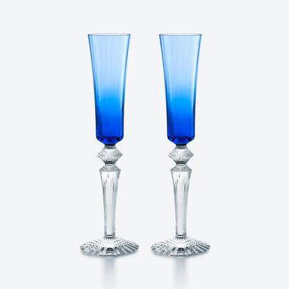 Baccarat Mille Nuits Flutissimo Flutes Blue - Set of 2