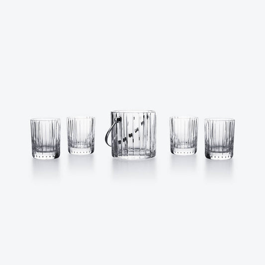 Baccarat Harmonie On The Rocks Tumblers and Ice Bucket Set