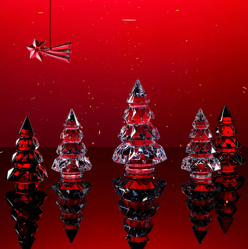 Baccarat Noel Louxor Fir Tree Clear Crystal Small