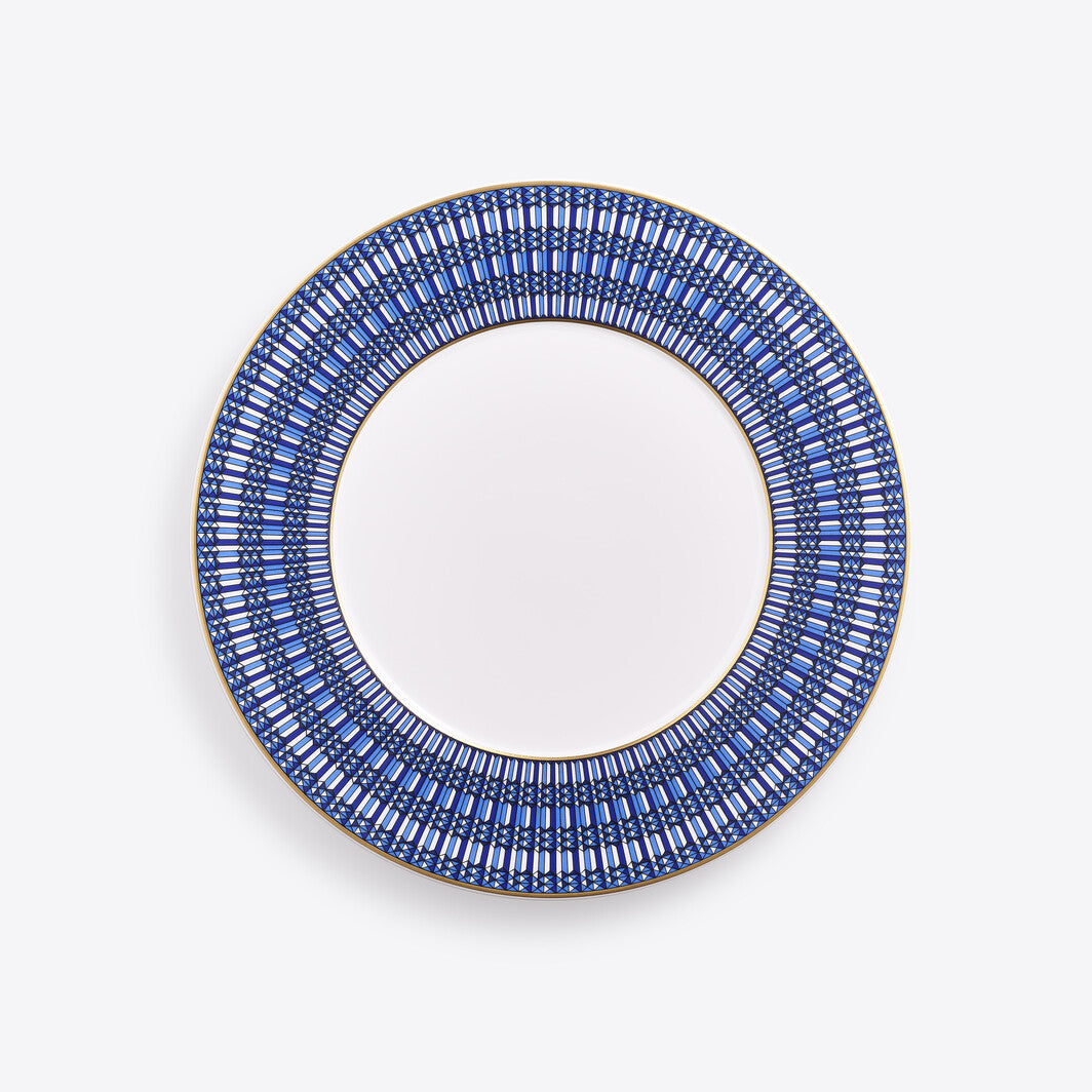 Baccarat Arcadia Blue Dinner Plates Set of Two
