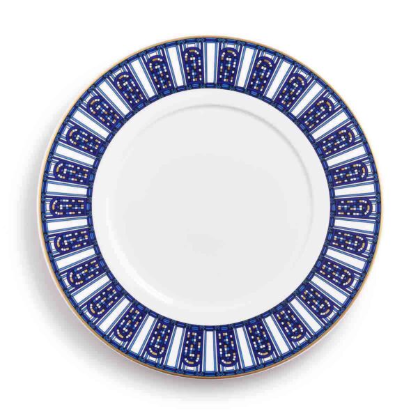Baccarat Arcadia Blue Dessert Plates, Set of 2