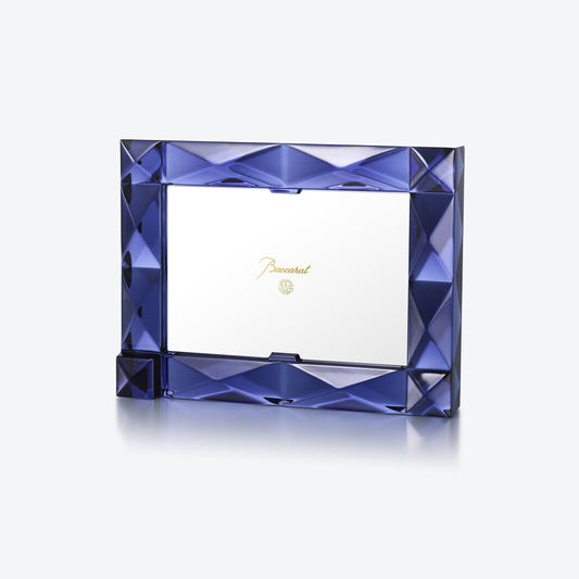 Baccarat Blue Louxor Photo Frame Blue, Crystal