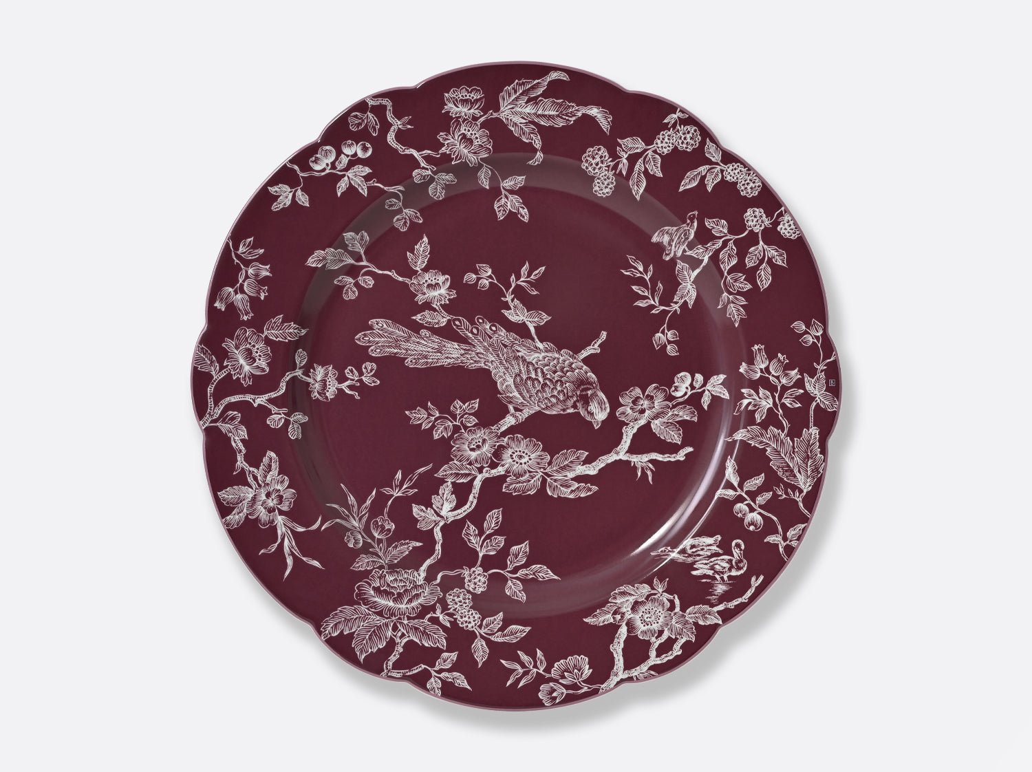 Bernardaud Albertine Prune Color Service Plate 11.4 inches