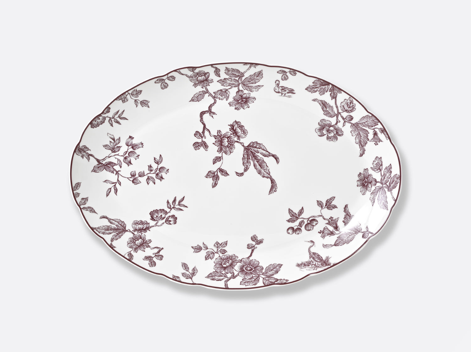 Bernardaud  ALBERTINE PRUNE Oval platter 15"