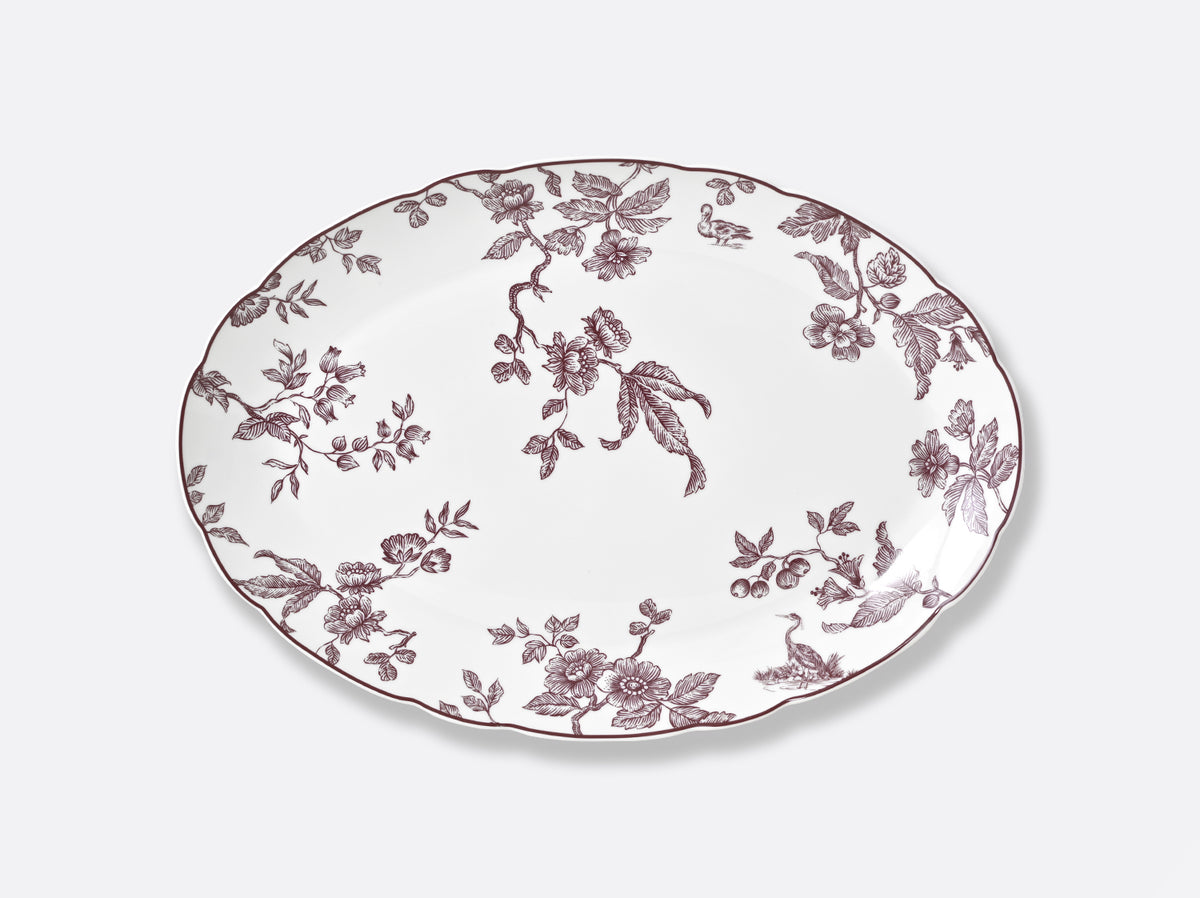 Bernardaud  ALBERTINE PRUNE Oval platter 15"