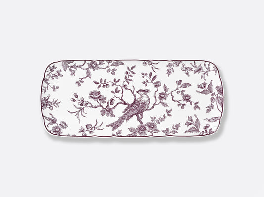 Bernardaud  ALBERTINE PRUNE Rectangular cake platter 15"