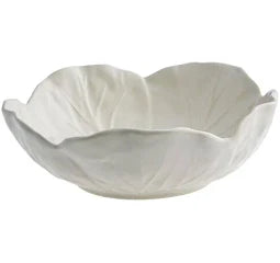 Vista Alegre White Cabbage Cereal Bowl 7 inches Bordallo Pinheiro