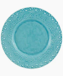 Vista Alegre Flora Blue Dessert Plate Bordallo Pinheiro