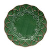 Vista Alegre Hunting Green/Brown Fruit Plate 9.4 in Bordallo Pinheiro