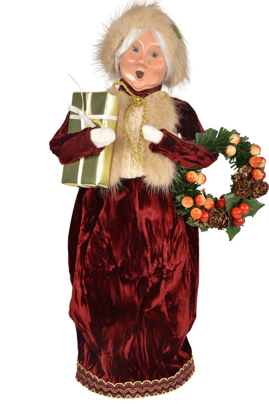 Byers Choice Wine Hostess Mrs Claus 2025