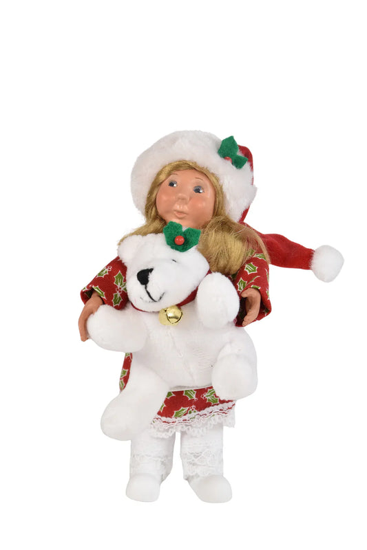 Byers Choice Toddler with Teddy Bear 2025