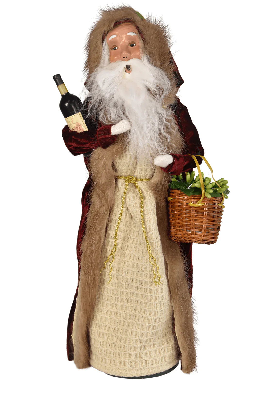 Byers Choice Wine Santa 2025