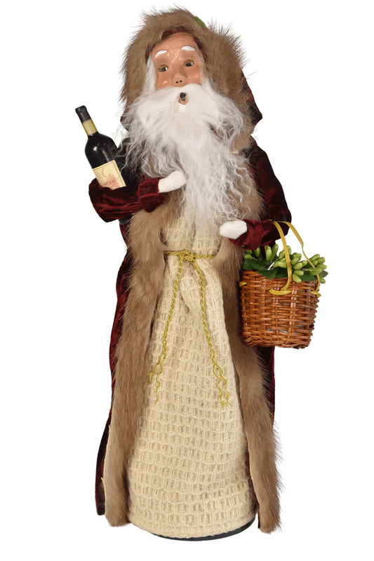 Byers Choice Wine Santa 2025