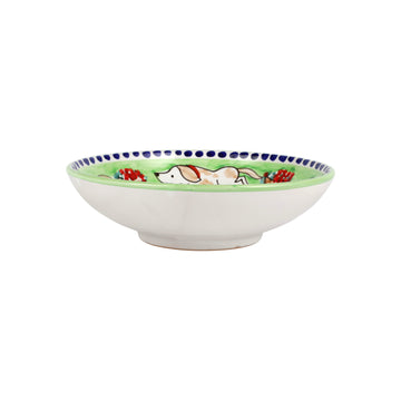 Vietri Campagna Cane (Dog) Coupe Pasta Bowl