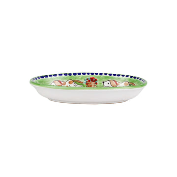 Vietri Campagna Cane (Dog) Small Oval Tray