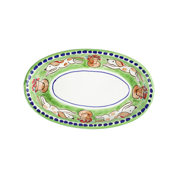 Vietri Campagna Cane (Dog) Small Oval Tray